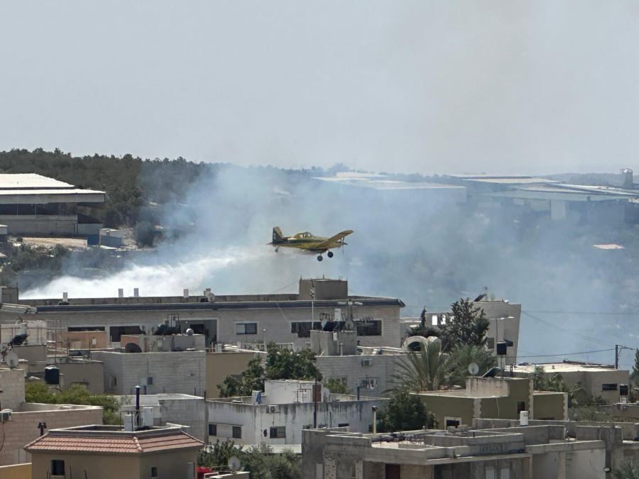 معاوية :حريق كبير وطواقم الاطفاء تعمل على اخمادة.